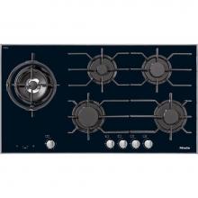 Miele 26305451USA - 36'' LP Gas on Black Glass Cooktop