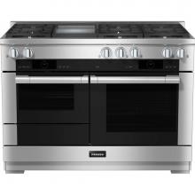 Miele 11791700 - HR 1956-3 G DF GD - 48'' Duel Fuel Range 6 Burner/Griddle MTouch