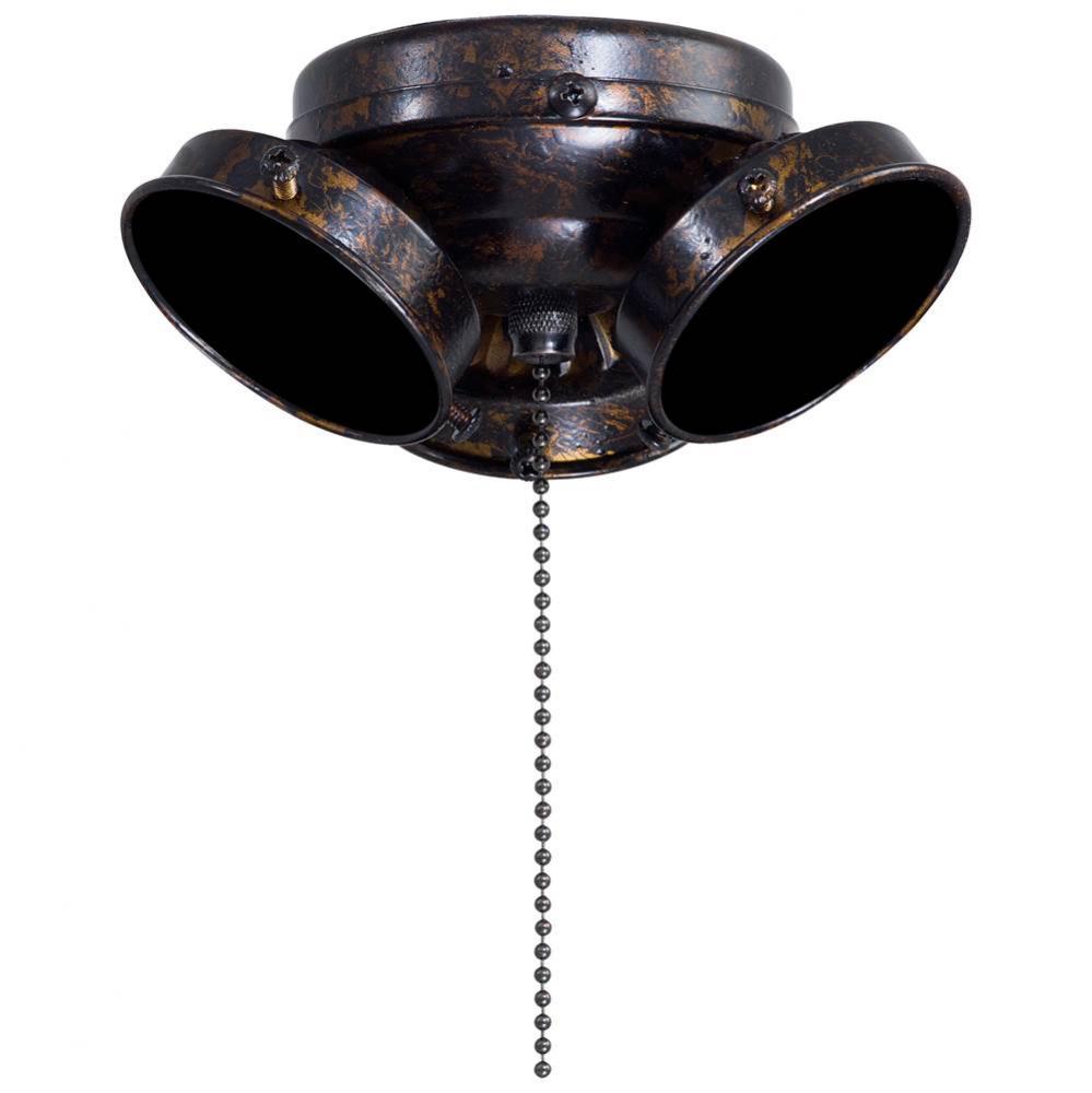 Universal 6 1/4'' Light Kit In Mottled Copper With Gold