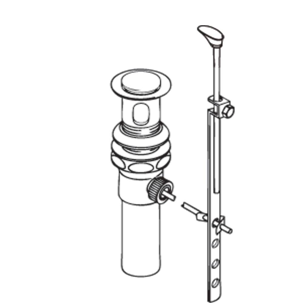 Commercial Pop-Up Waste Kit, Chrome