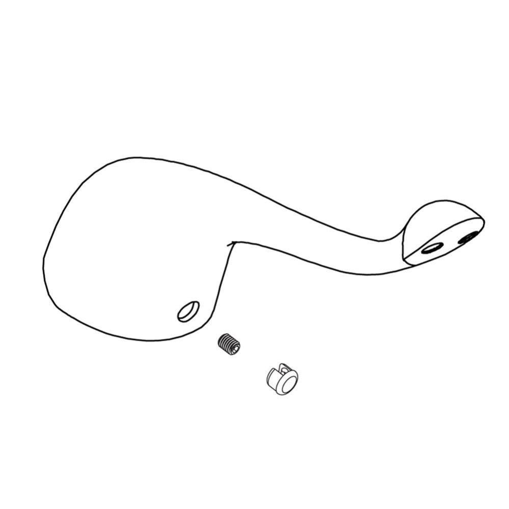 Lever Handle 6'' Chrome Kit