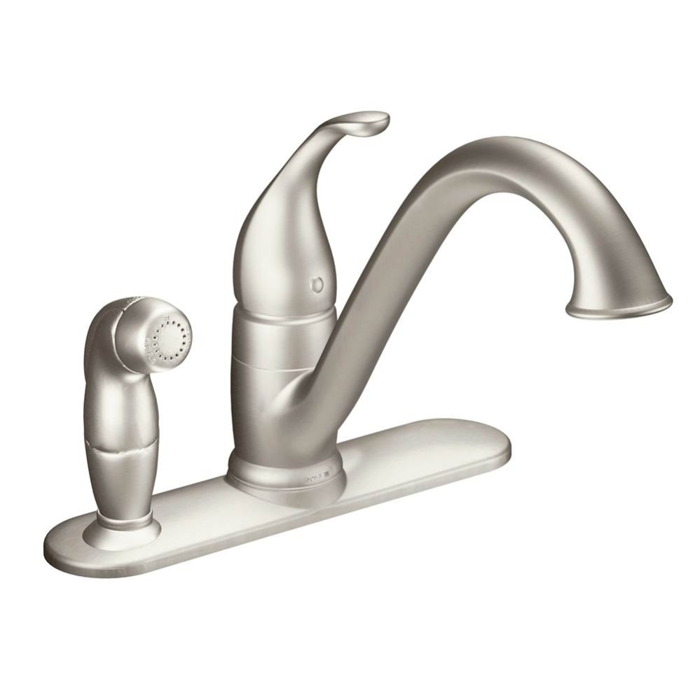 Camerist Spot Resist Stainless One-Handle Low Arc Kitchen Faucet