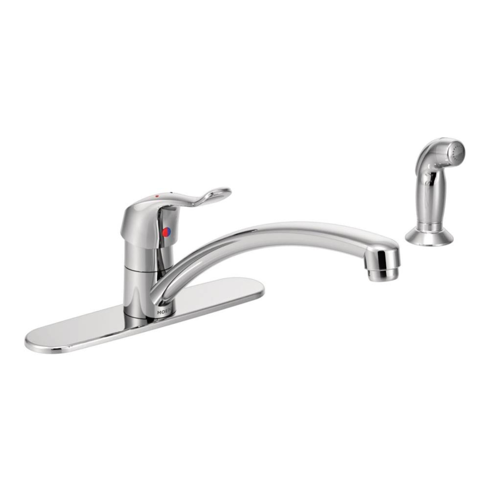 M-dura 1H Kd 12'' Spout W/ss Duralast Chr