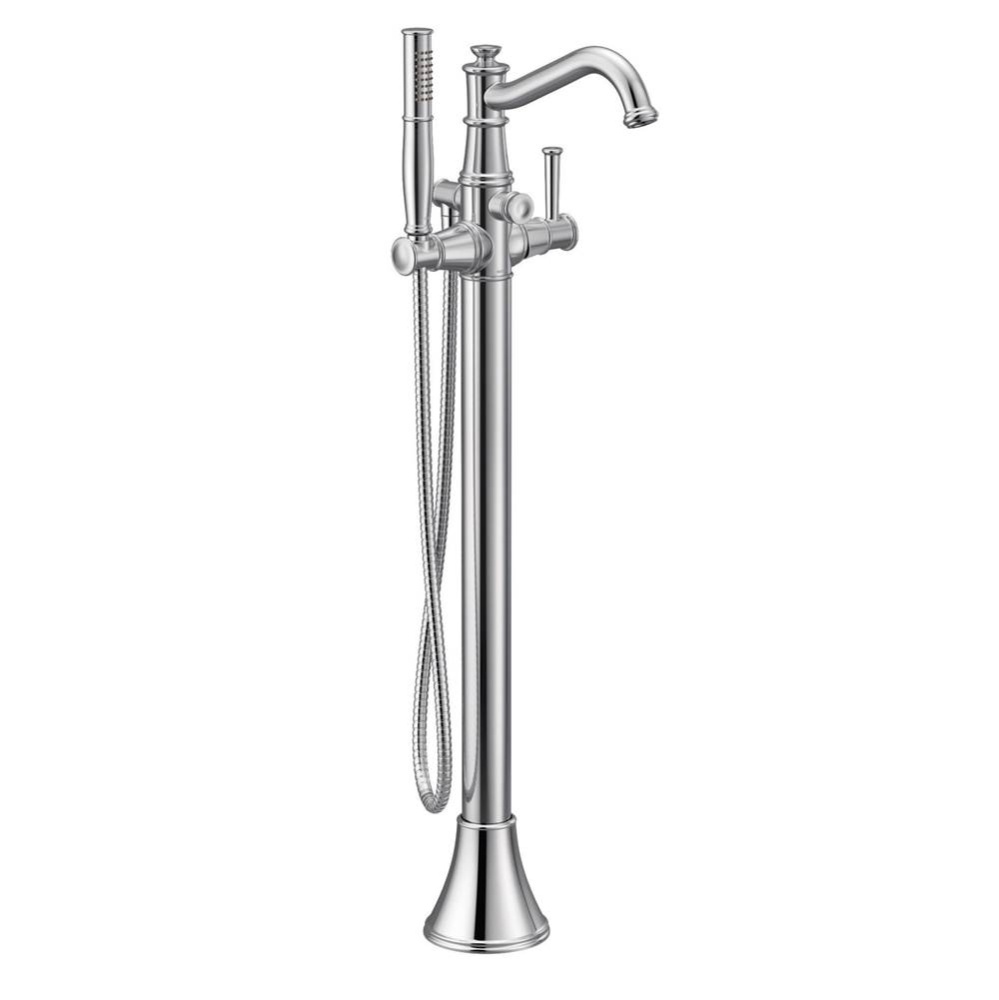 Belfield Floor Mount Tub Filler Chr
