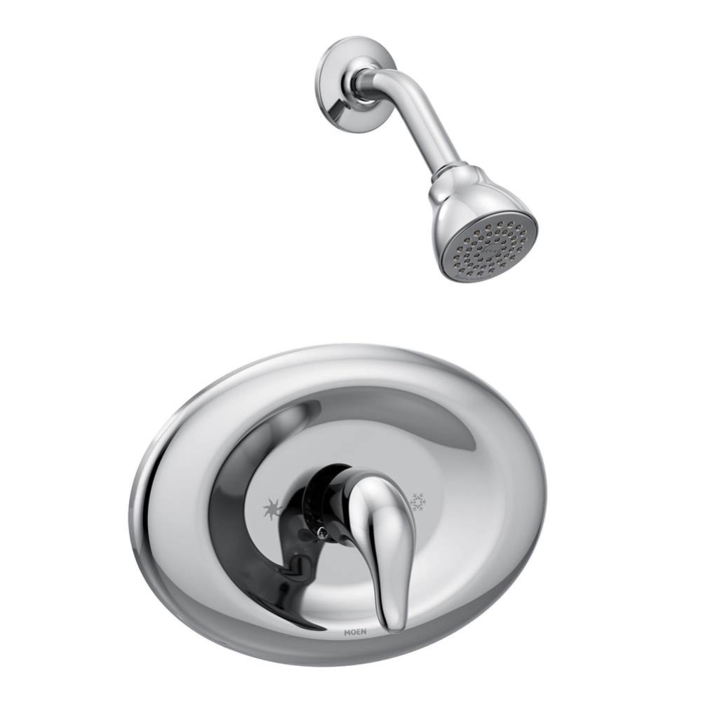 Chateau Posi-Temp Eco-Performance Single-Handle 1-Spray Shower Faucet in Chrome (Valve Included)