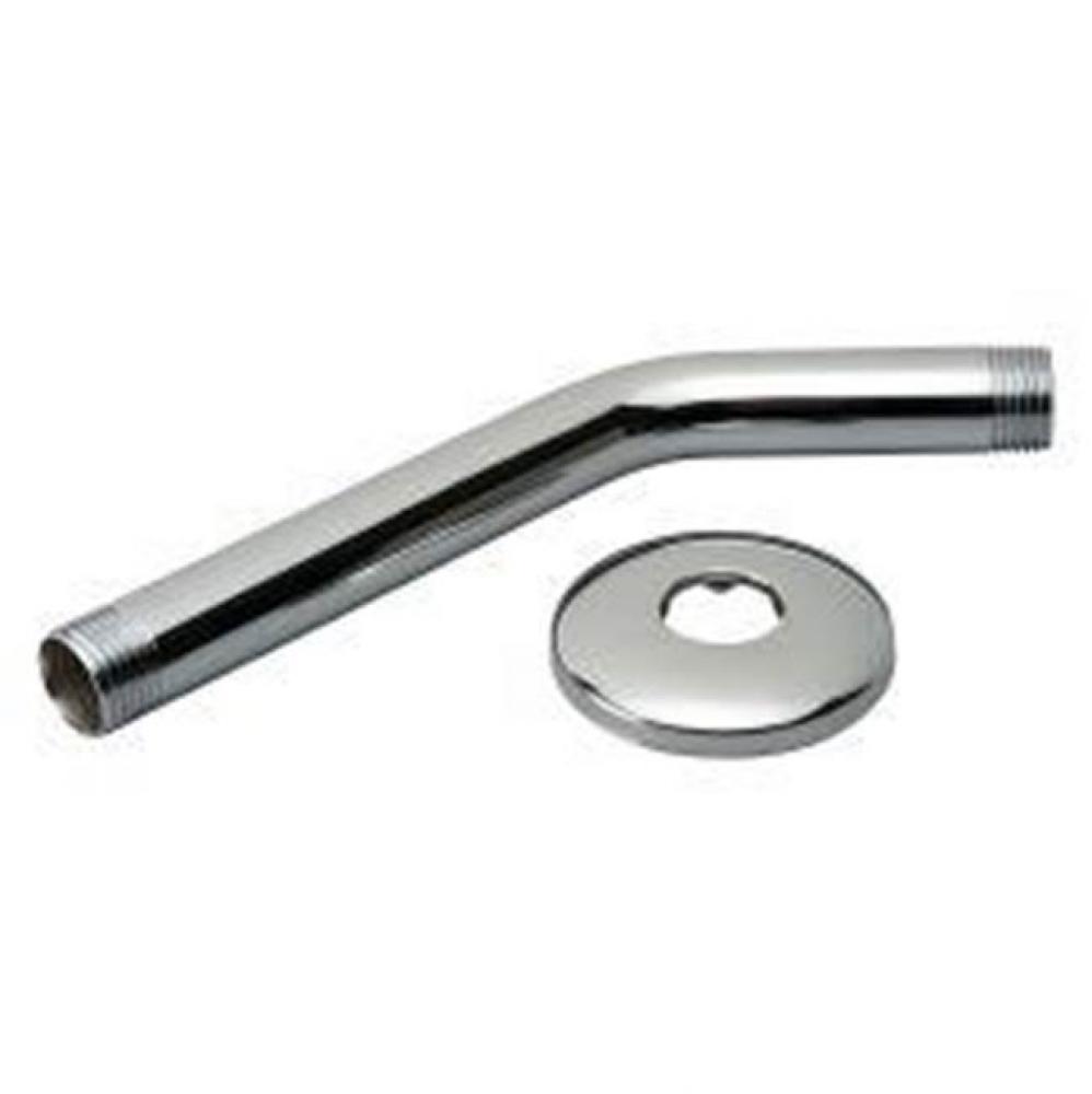 Shwr Arm w/Flng,CP Br, 8''