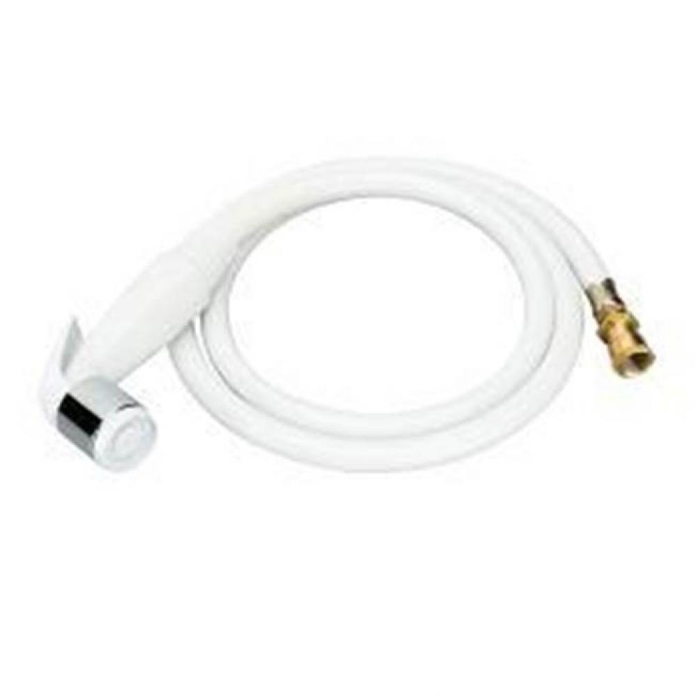 SPRAY HOSE/HEAD WHITE