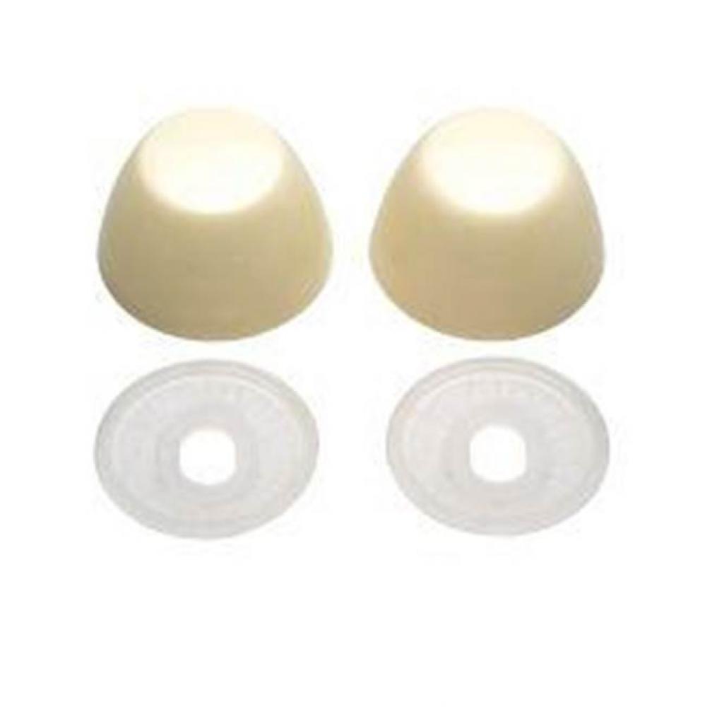 Bolt Caps,Bone,Plstc Rnd