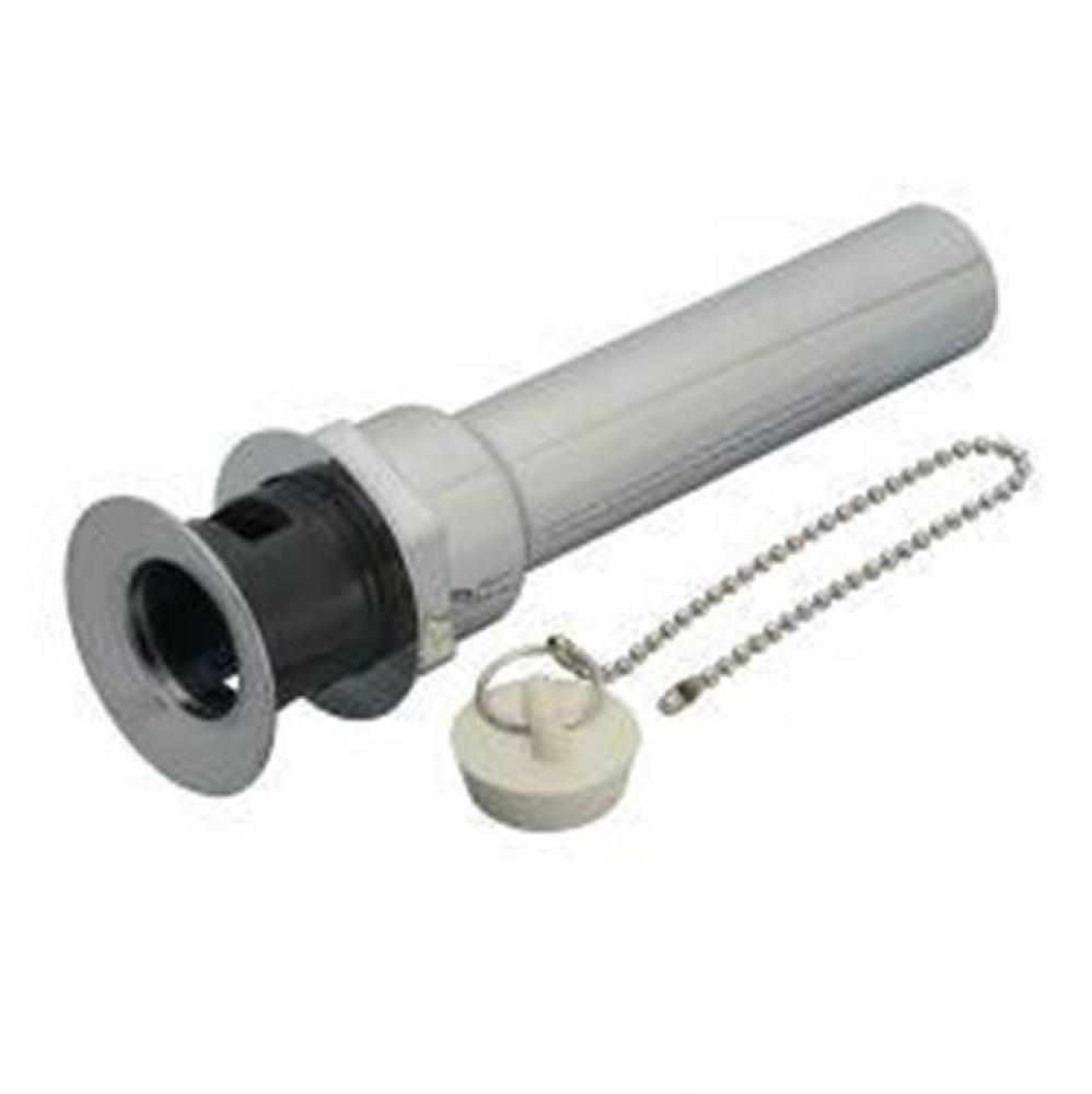 Plug,P.O.1-1/4x8,w/Chn&Stpr,CP