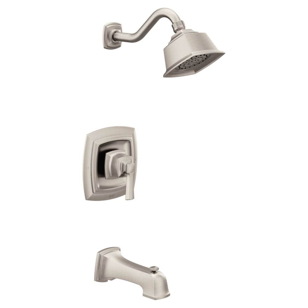 Boardwalk Tub and Shower Faucet Spot Resist Brushed Nickel