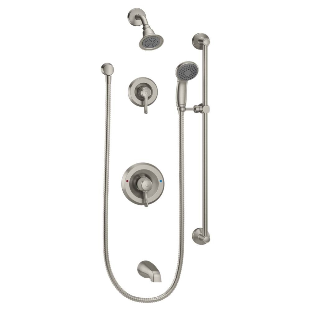 Commercial 1-Handle Posi-Temp Trim Kit in Brushed Nickel (Valve Not Included)