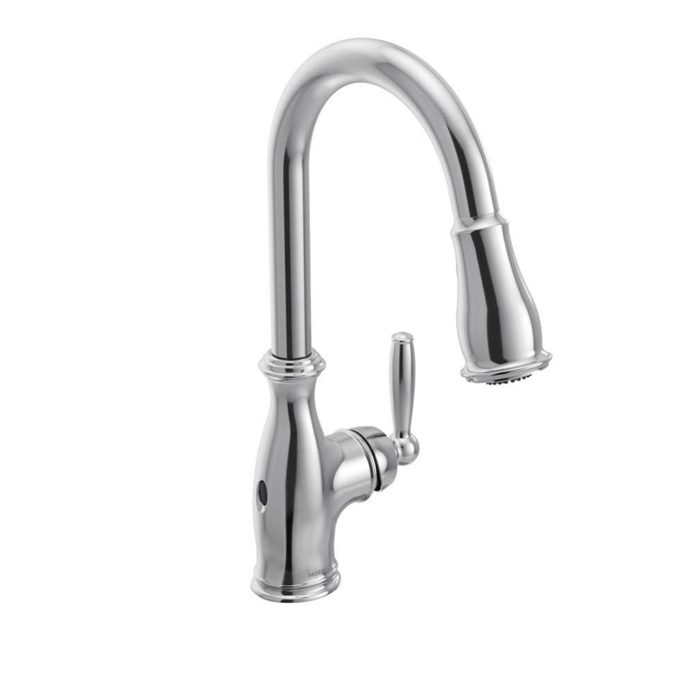 Brantford Chrome One-Handle High Arc Pulldown Kitchen Faucet