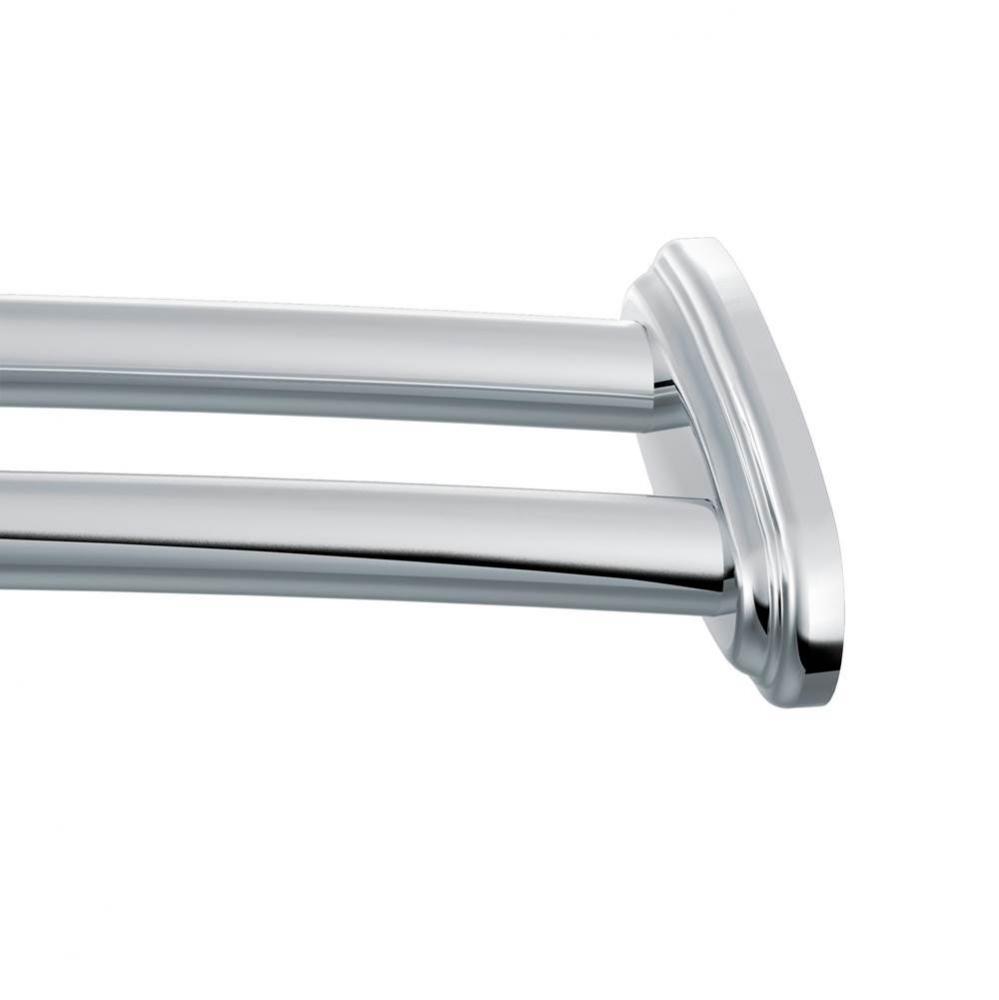 Curved 57-60 Double Shower Rod Ch