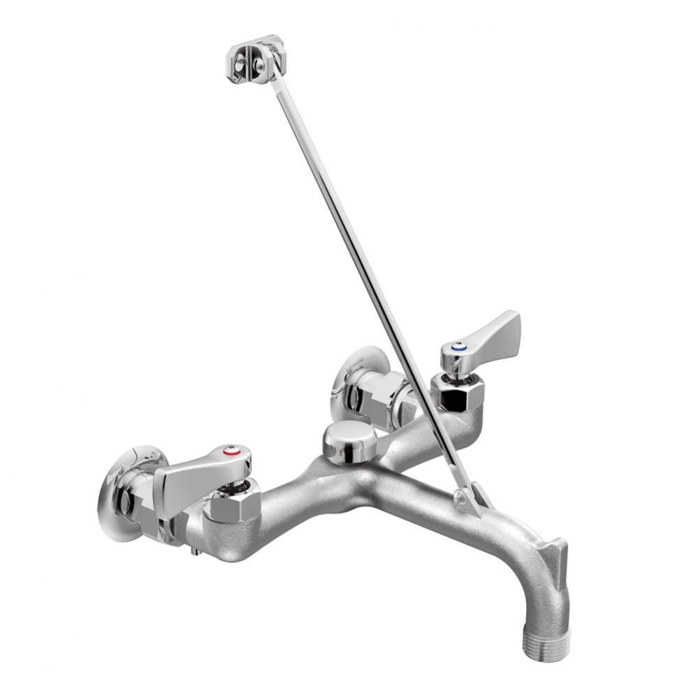 M-Dura Rough Chrome Two-Handle Service Sink Faucet