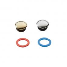 Moen Canada 115034 - Handle Cap Kit, Chrome & Polished Brass