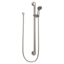 Moen Canada 52236GBM15CBN - Commercial M-Dura Slide Bar/Grab Bar with Hand Shower, 1-1/2-Inch x 36-Inch, 1.5-gpm, Classic Brus