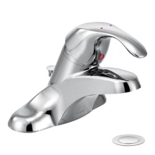 Moen Canada 8432 - 4 in. Centerset Single-Handle Bathroom Faucet in Chrome with Metal Drain Assembly