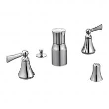 Moen Canada T5245 - Wynford two-handle bidet faucet (valve not included), Chrome