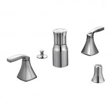 Moen Canada T5269 - Voss Chrome Two-Handle Bidet Faucet