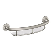 Moen Canada R2356DBN - 16 in. x 1 in. Screw Grab Bar with Shelf in Brushed Nickel