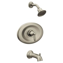Moen Canada T2157EPBN - Brantford Conversion Tub and Shower Faucet with Metal Lever Handle