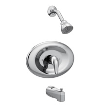 Moen Canada TL2369EP - Chateau lever 1-Handle 1-Spray Tub and Shower Faucet Trim Kit in Chrome (Valve Not Included)