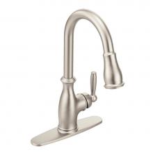 Moen Canada 7185SRS - Brantford Spot Resist Stainless One-Handle High Arc Pulldown Kitchen Faucet