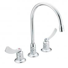 Moen Canada 8225SMF15 - M-Dura Double Handle Widespread Bathroom Faucet