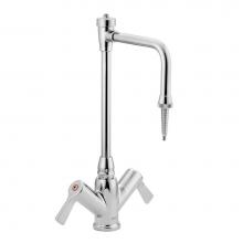 Moen Canada 8116 - Commercial M-Dura Two-Handle Laboratory Faucet with Vacuum Breaker Spout and hose nozzle, Chrome