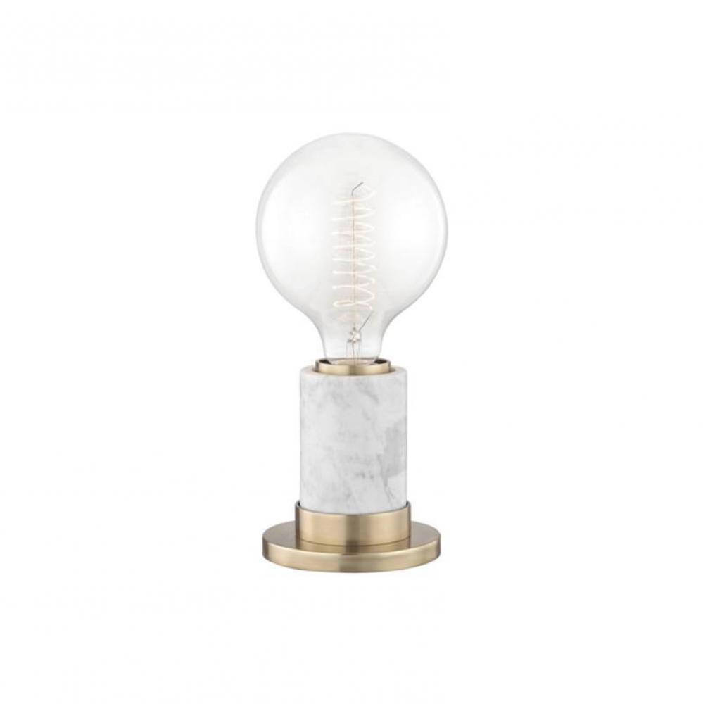 1 LIGHT TABLE LAMP WITH A MARBLE
