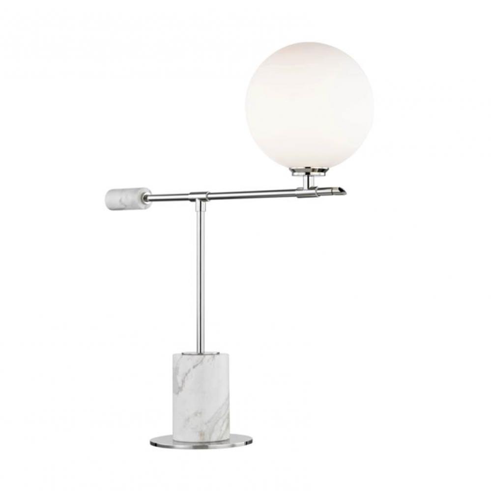 1 LIGHT TABLE LAMP WITH A MARBLE