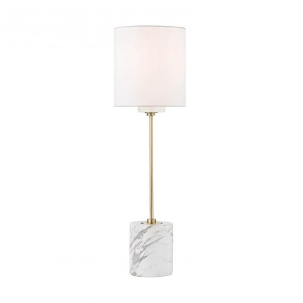 1 LIGHT TABLE LAMP WITH A MARBLE