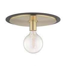 Mitzi H137501L-AGB/BK - 1 LIGHT LARGE FLUSH