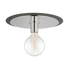 Mitzi H137501L-PN/BK - 1 LIGHT LARGE FLUSH