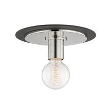 Mitzi H137501S-PN/BK - 1 LIGHT SMALL FLUSH