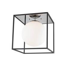 Mitzi H141501L-PN/BK - 1 LIGHT LARGE FLUSH