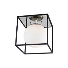 Mitzi H141501S-PN/BK - 1 LIGHT SMALL FLUSH