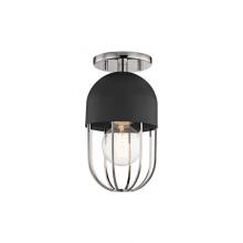 Mitzi H145601-PN/BK - 1 LIGHT FLUSH