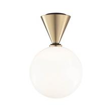Mitzi H148501L-AGB/BK - 1 LIGHT LARGE FLUSH