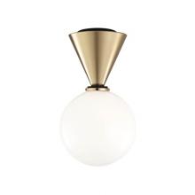 Mitzi H148501S-AGB/BK - 1 LIGHT SMALL FLUSH