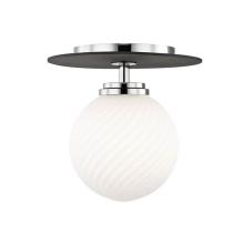 Mitzi H200501S-PN/BK - 1 LIGHT SMALL FLUSH