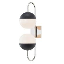 Mitzi H344102B-PN/BK - 2 LIGHT WALL