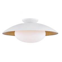 Mitzi H368601L-WH/GL - 1 LIGHT LARGE SEMI