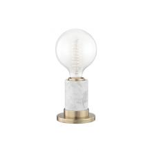 Mitzi HL120201-AGB - 1 LIGHT TABLE LAMP WITH A MARBLE