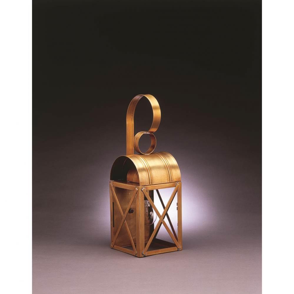 Culvert Top X-Bars Wall Verdi Gris Medium Base Socket Clear Glass