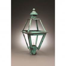 Northeast Lantern 1063-DB-CIM-CLR - Post Dark Brass Medium Base Socket With Chimney Clear Glass