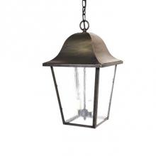 Northeast Lantern 11422-DB-LT2-SMG - Hanging Dark Brass 2 Candelabra Sockets Seedy Marine Glass