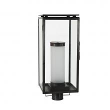 Northeast Lantern 11653-DAB-FCYL-CLR - Downtown Post Light With Frosted Cylinder