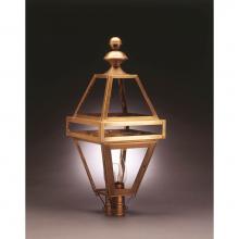 Northeast Lantern 1223-DAB-CIM-CLR - Post Dark Antique Brass Medium Base Socket With Chimney Clear Glass