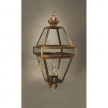 Northeast Lantern 1273-DB-CIM-CLR - Post Dark Brass Medium Base Socket With Chimney Clear Glass